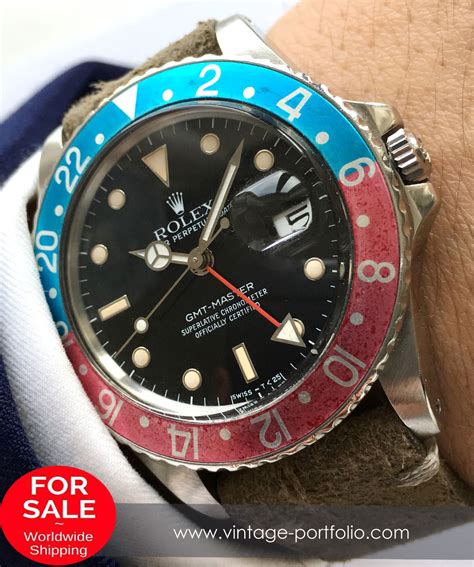 vintage rolex pepsi|Rolex Pepsi bezel for sale.